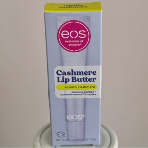 New EOS Cashmere Lip Butter (vanilla cashmere) Plumping Peptide 0.35 fl oz
